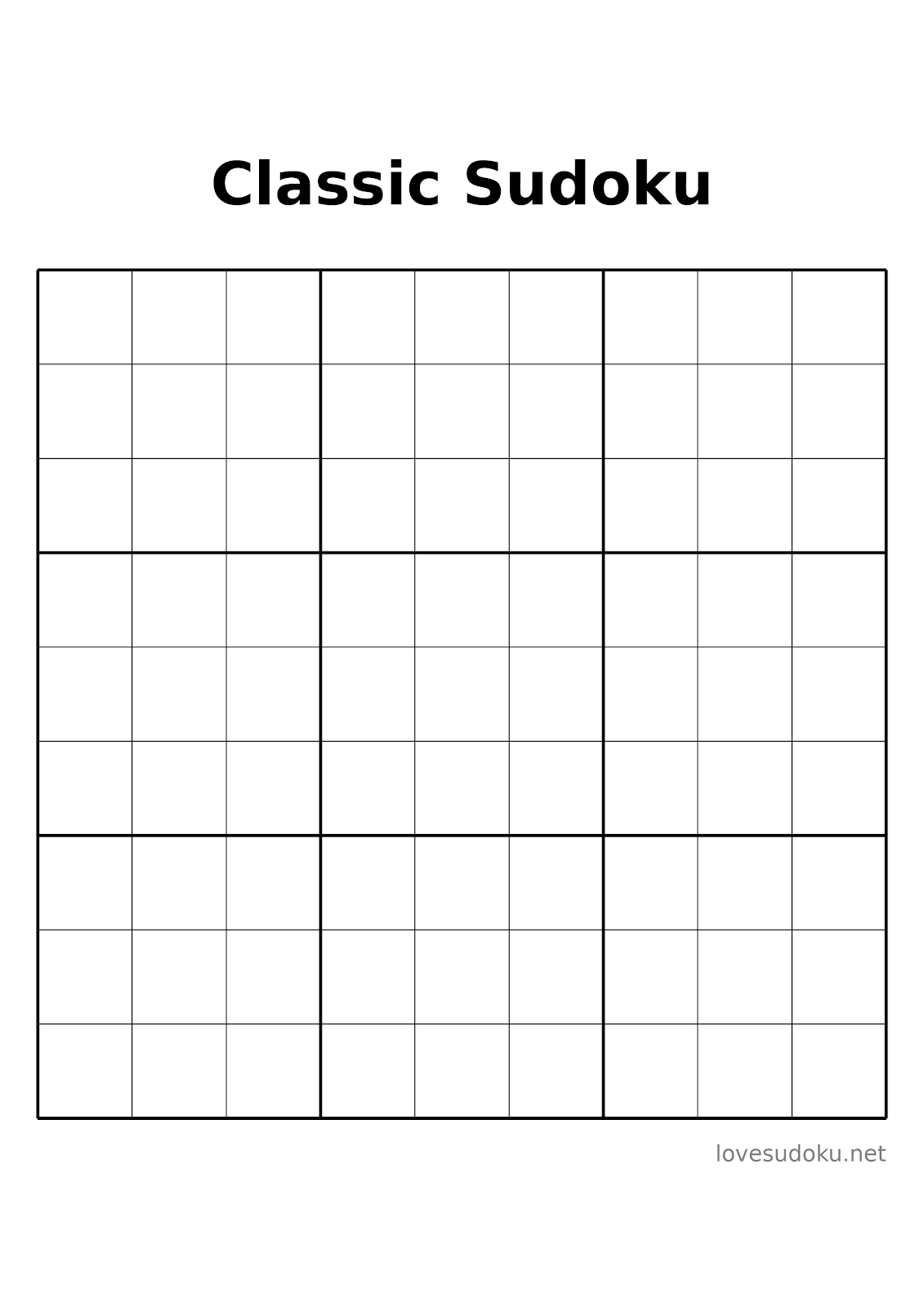 sudoku large print printable